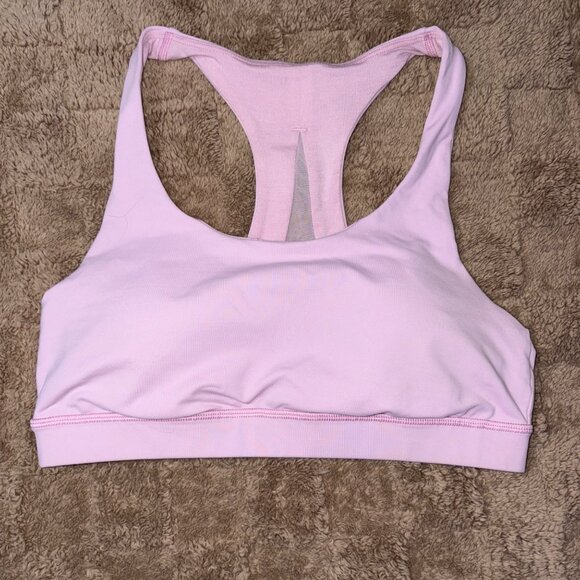 EXCELLENT Lululemon Invigorate Sports Bra Faint Coral Athletic Yoga Gym Size 8 - Picture 1 of 9